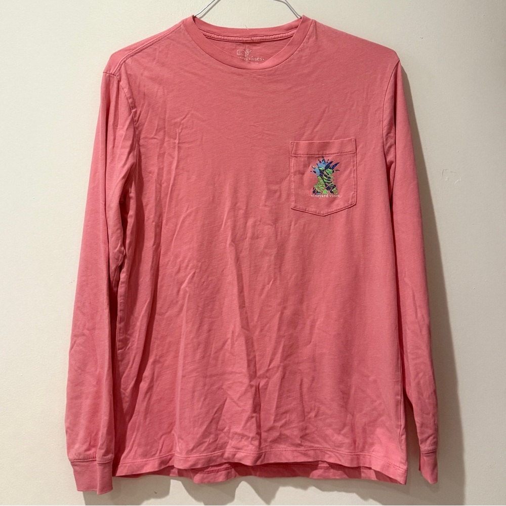 Vineyard Vines Coral Long Sleeve Shirt Size Small